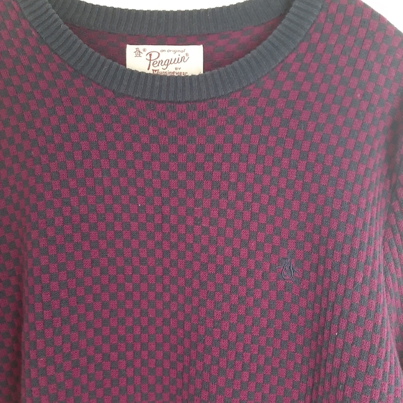 Large Mens Penguin By Munsingwear Blue & Purple - Picture 2 of 6